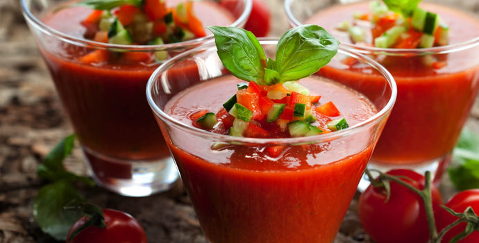 Gazpacho, the spanish cold soup